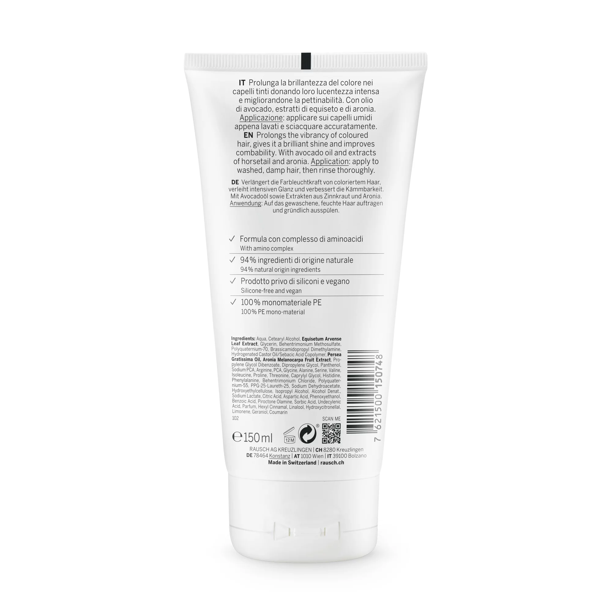Rausch Avocado Color Protecting Rinse Conditioner 150ml - Image 2