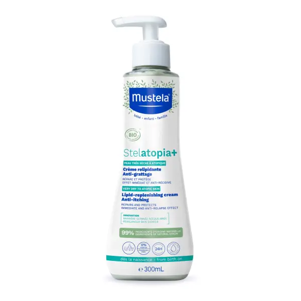Mustela Stelatopia+ Lipid-replenishing Cream Anti-itching 300ml