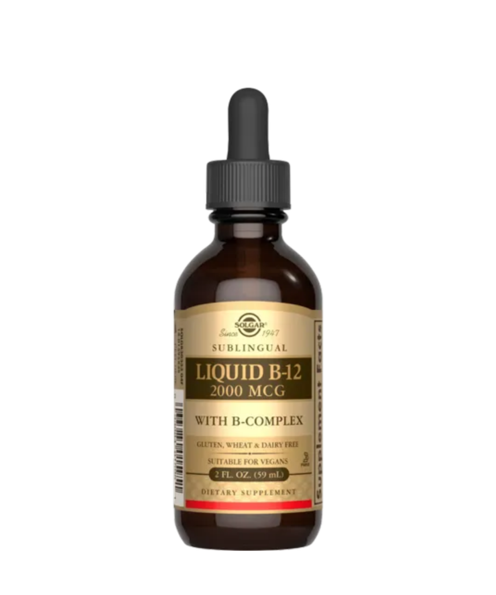 Solgar Sublingual Liquid B12 2000 µg with B-Complex