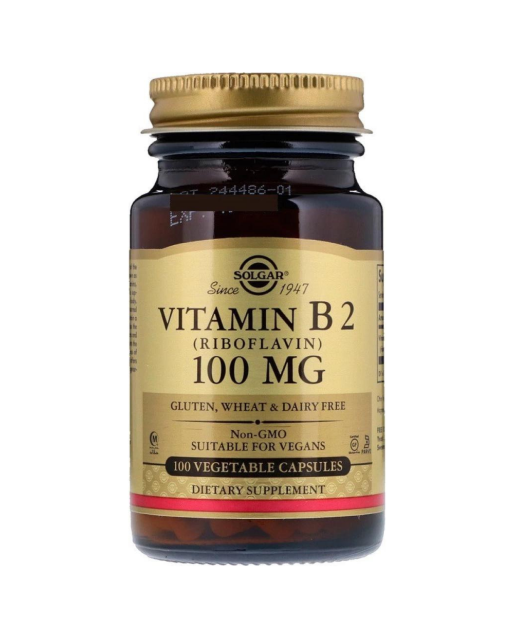 Solgar Vitamin B2 (Riboflavin) 100 mg