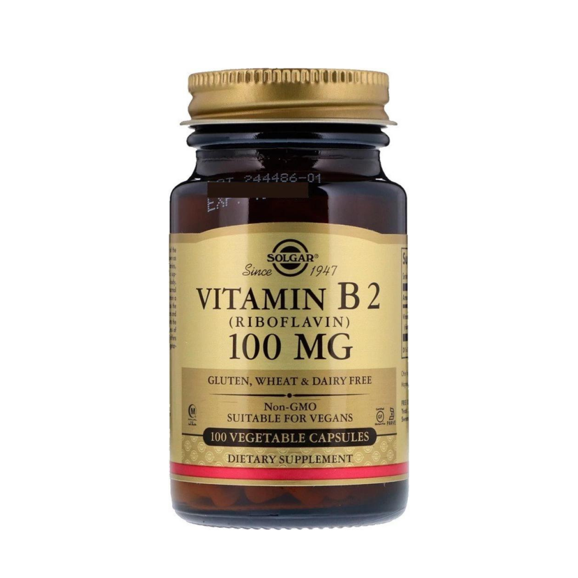 Solgar Vitamin B2 (Riboflavin) 100 mg