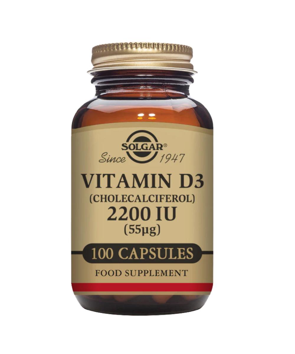 Solgar Vitamin D3 (Cholecalciferol) 2200 IU ﻿(55 µg)