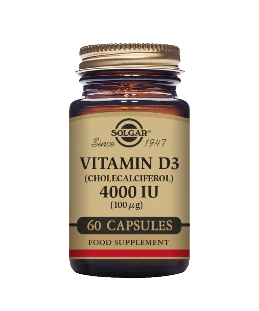 Solgar Vitamin D3 (Cholecalciferol) 4000 IU (100 µg)