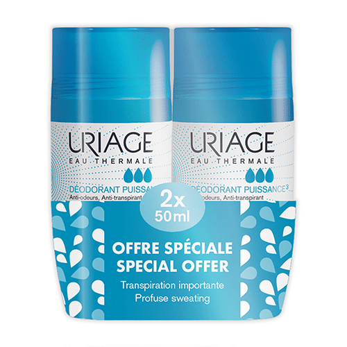 Uriage Gentle Deodorant Roll On 50ml X2