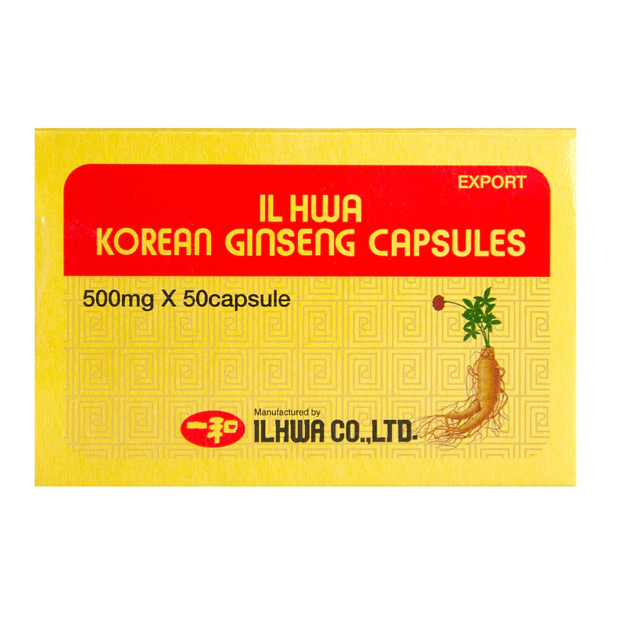 IL HWA Korean Ginseng 500mg 50 capsules
