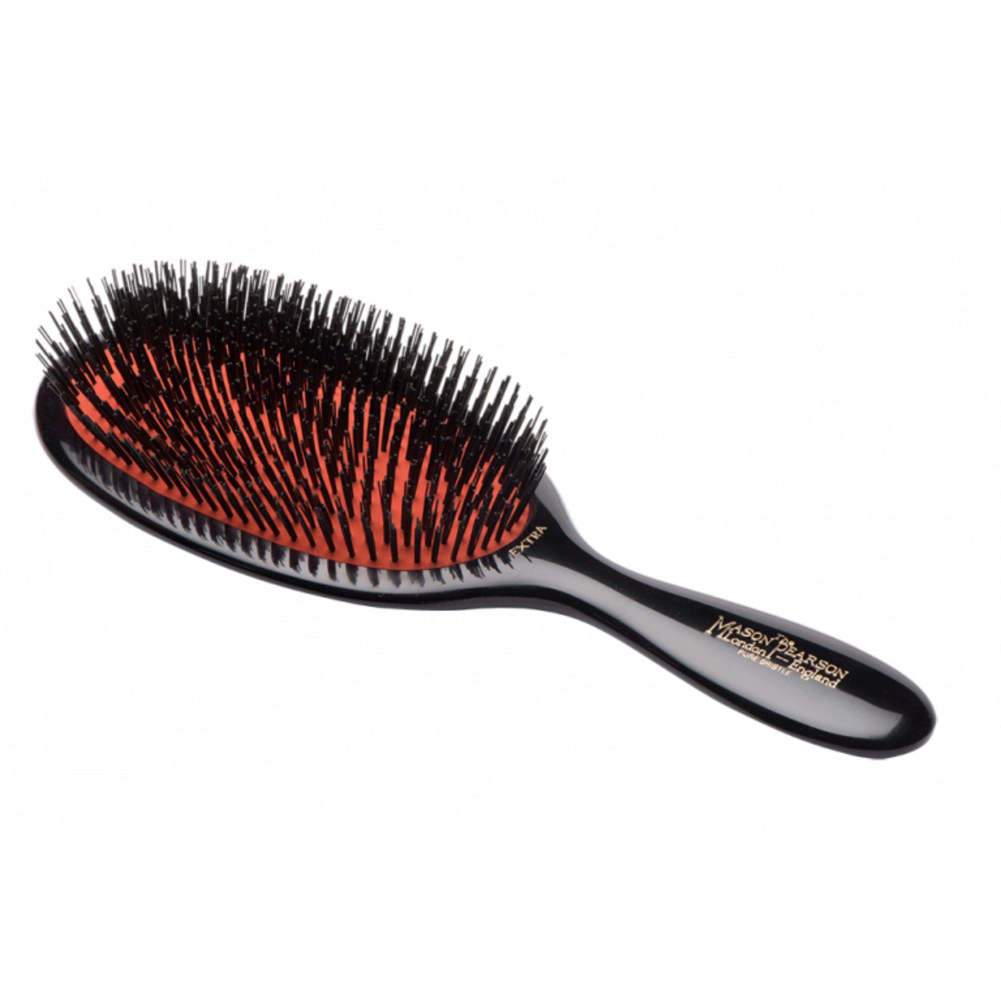 Large Extra Boar Bristle Hairbrush B1 -Dark Ruby