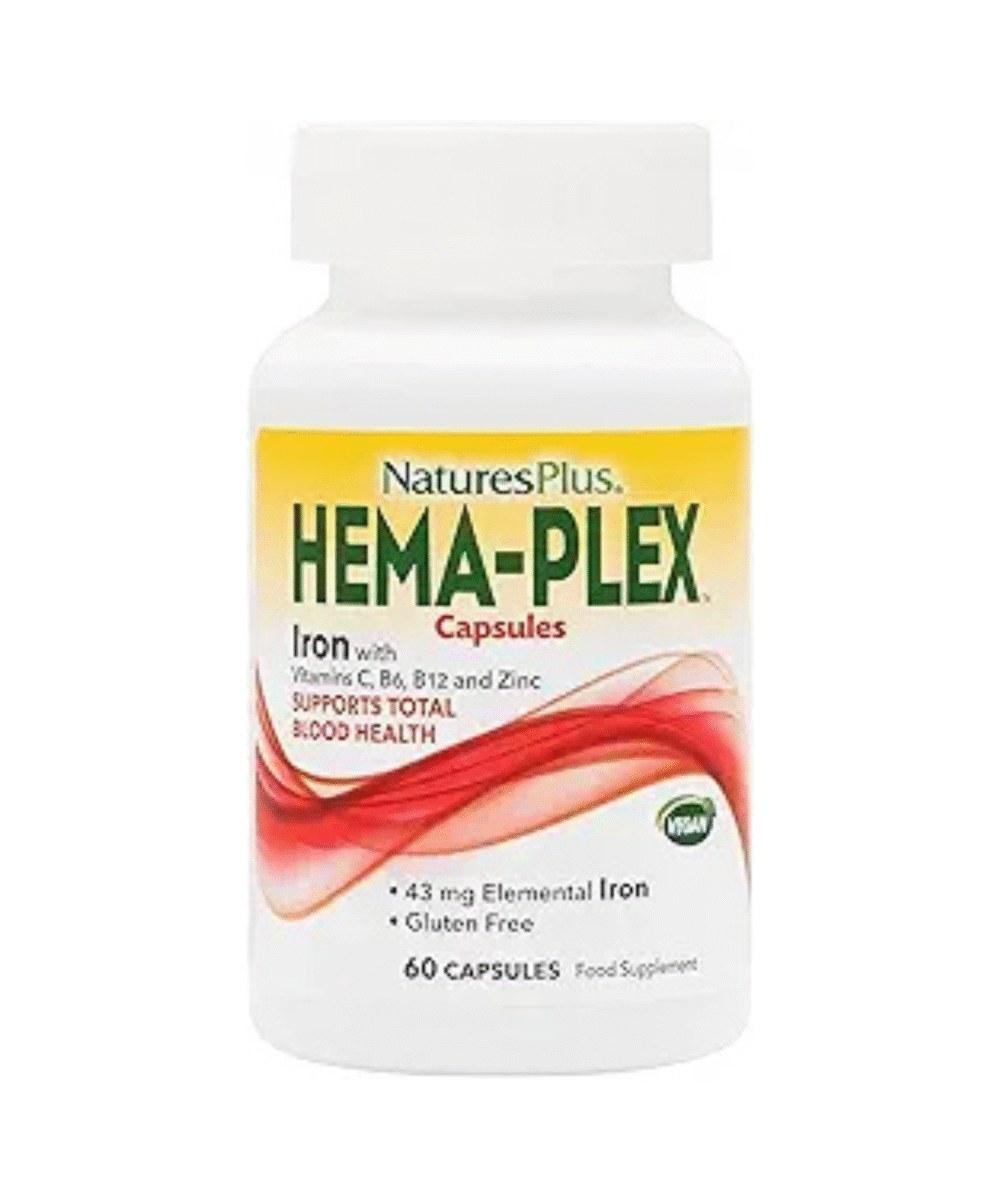 Natures Plus HEMA-PLEX VCAP – 60 Capsules