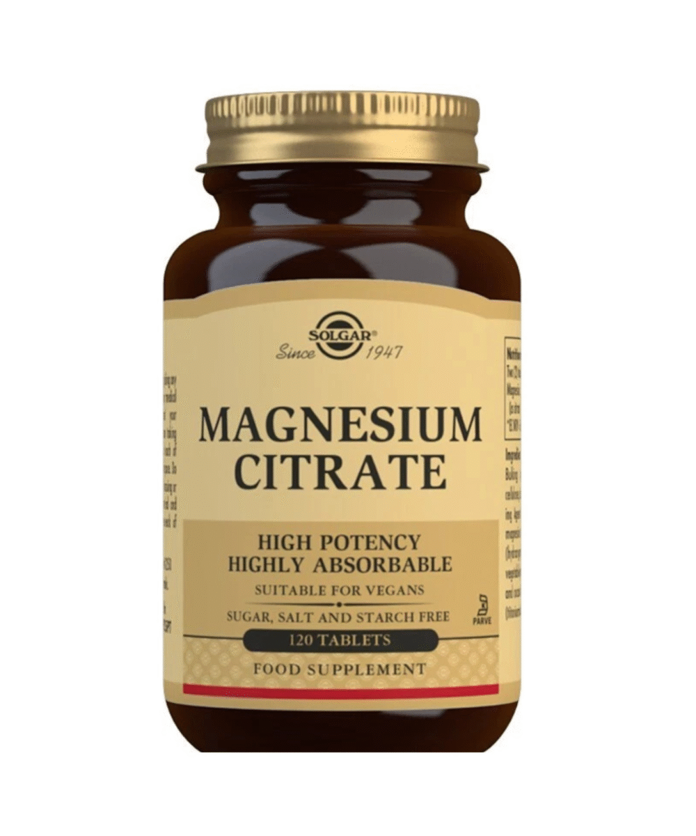 Solgar Magnesium Citrate 120 Tablets front image