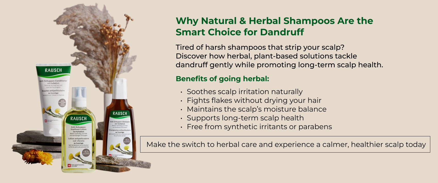Say Goodbye to Dandruff Naturally: Herbal Solutions for a Healthy Scalp