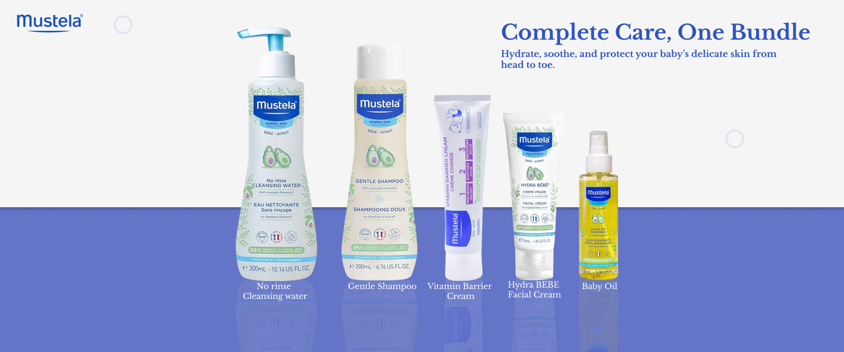 Complete Mustela Baby Skincare Bundle: Gentle Care for Your Little One