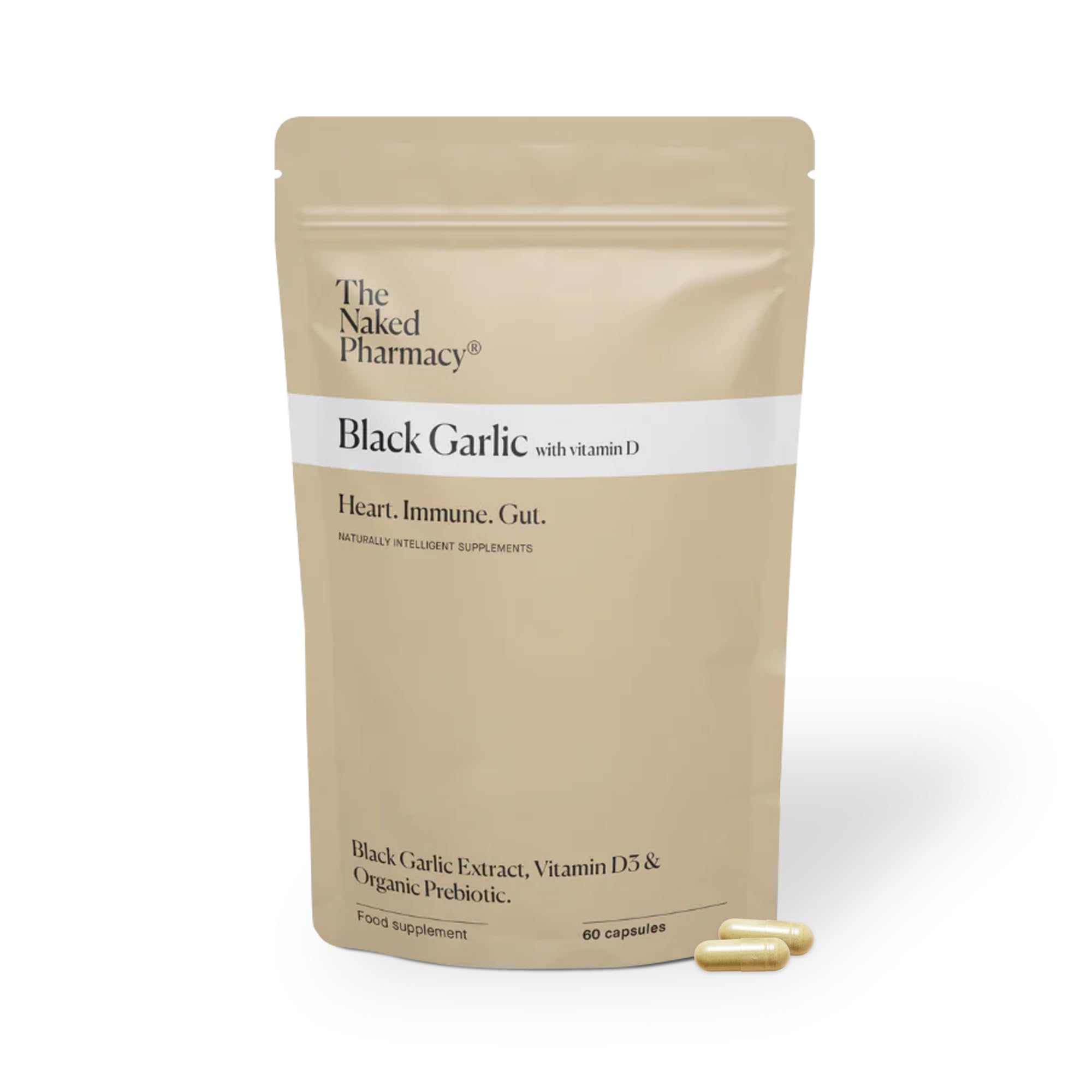 The Naked Pharmacy Black Garlic 60 Capsules