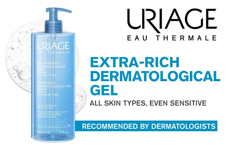 Uriage Extra Rich Dermo Foaming Cleansing Gel 500ml banner