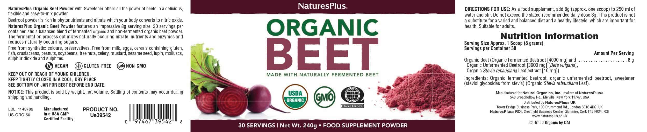 Natural Plus Organic Beet Powder - Image 2