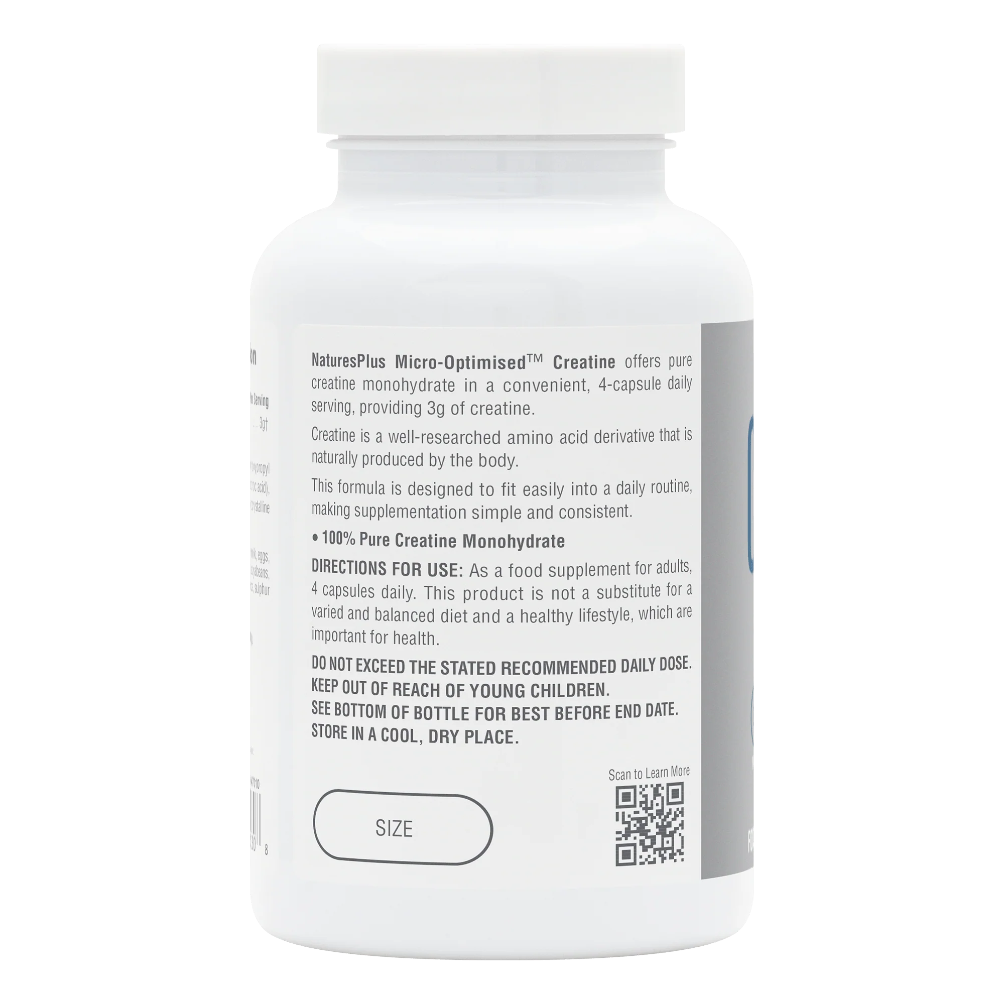 Natural Plus Creatine Micro-Optimised™ Capsules - Image 3