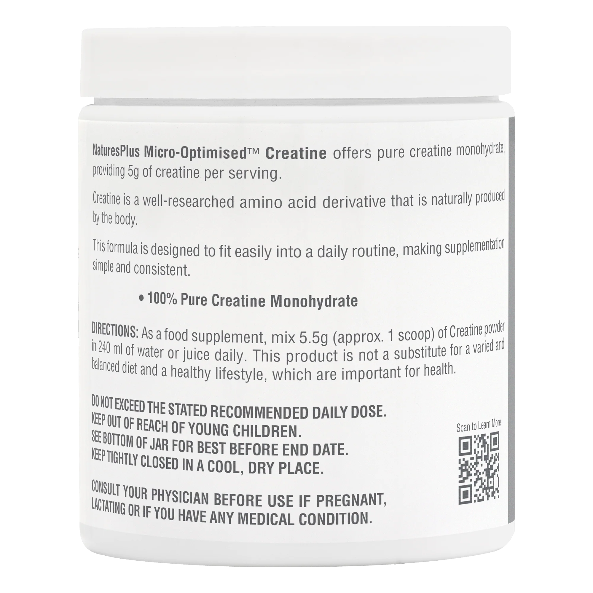 Natural Plus Creatine Micro-Optimised™ Powder - Image 4