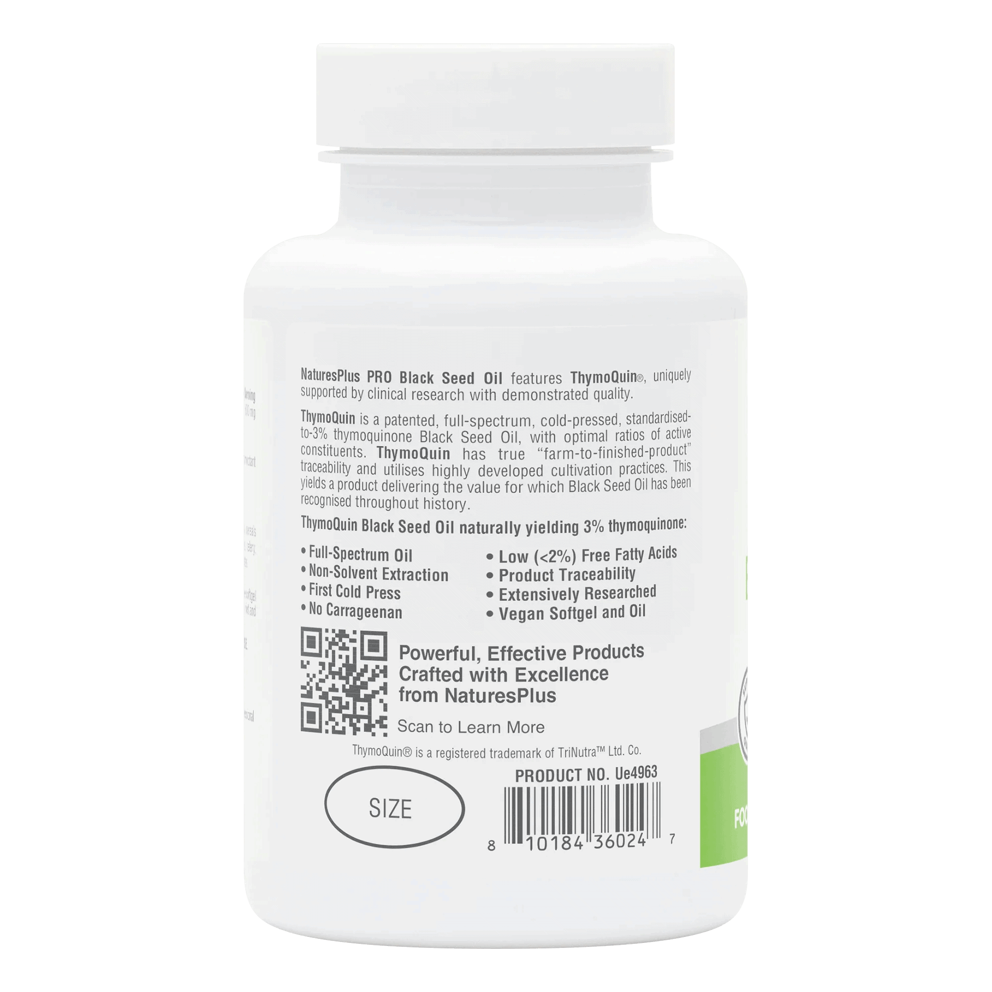 NaturesPlus PRO ThymoQuin Black Seed Oil - Image 2