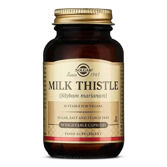 Solgar Milk Thistle Standardised Extract – 50 Vegetable Capsules